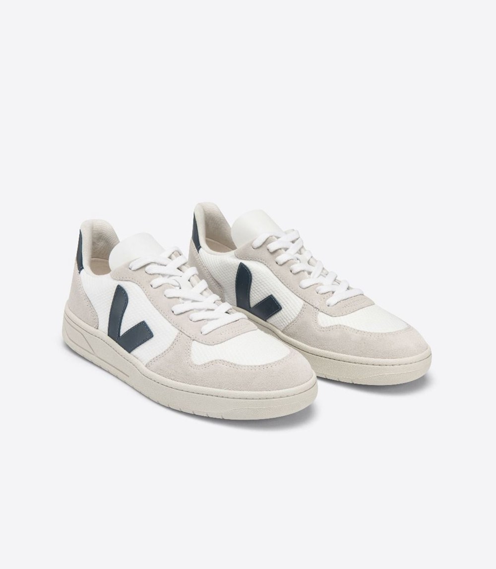 Veja Sneakers Mens - V-10 B-mesh - White/Beige - 2058XOEIB